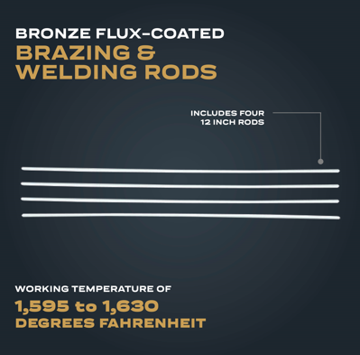 Bronze Flux-Coated Brazing and Welding Rods