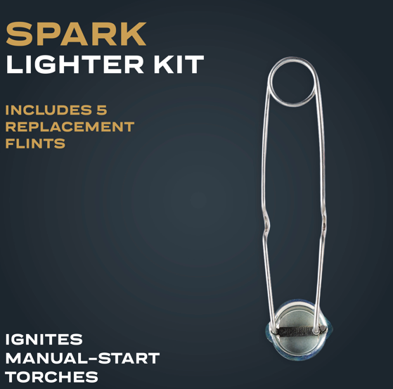 Spark Lighter with Five Replacement Flints