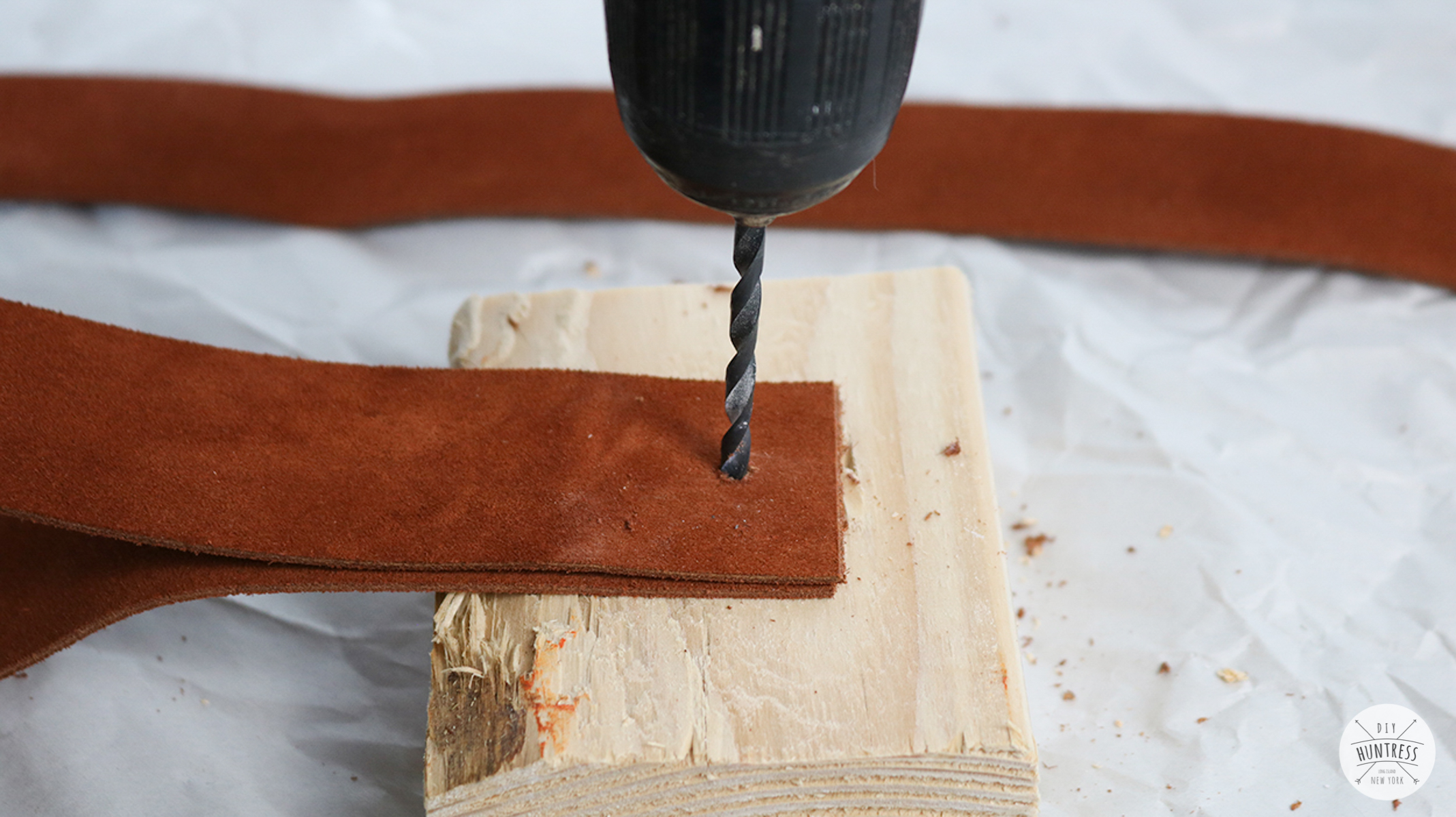 Drilling leather