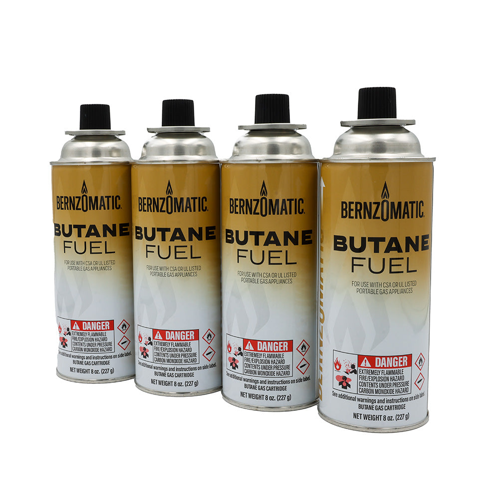 8 oz. Butane Fuel Cartridge- 4 Pack