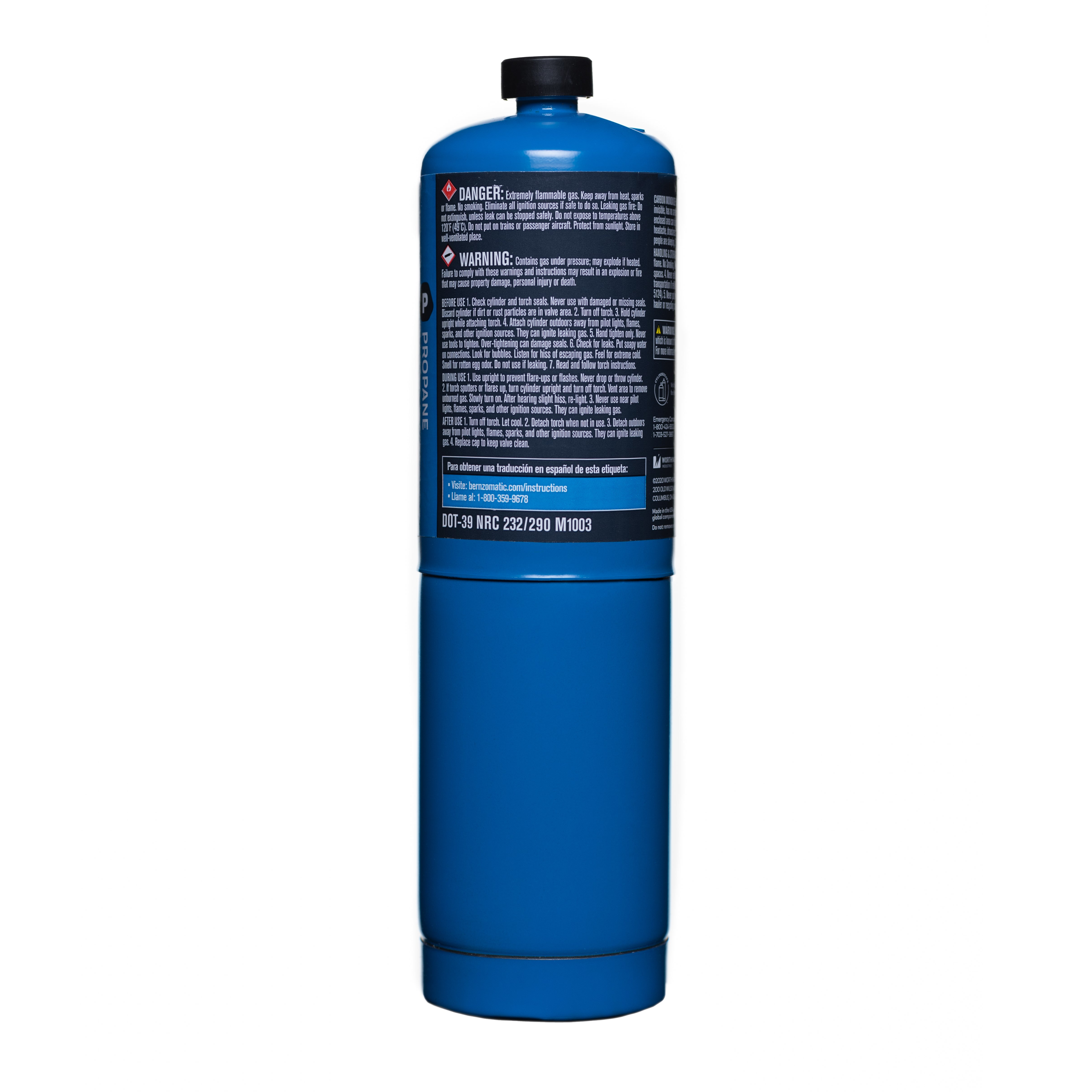 bonbonero ボンボネロ ブルー　青 14.1 oz. Propane Hand Torch Cylinder – Bernzomatic