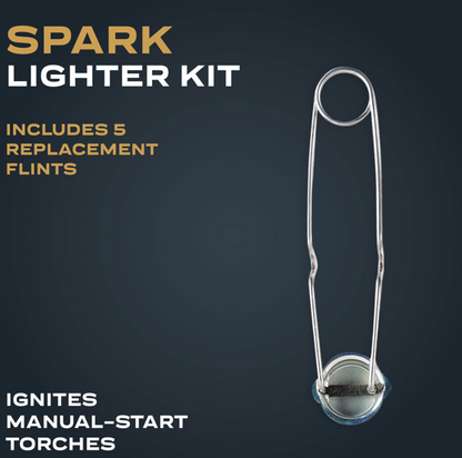 Spark Lighter with Five Replacement Flints