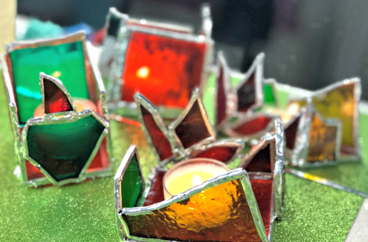 Stained Glass Votive Holders