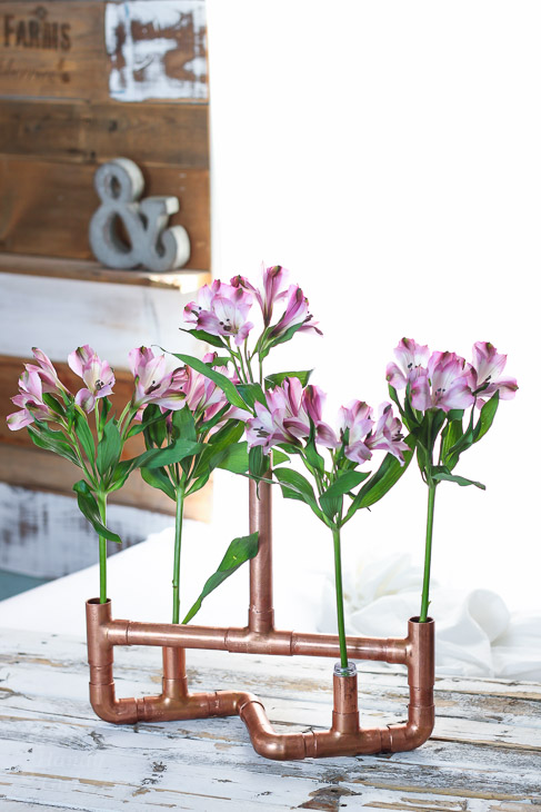 Copper Pipe Centerpiece