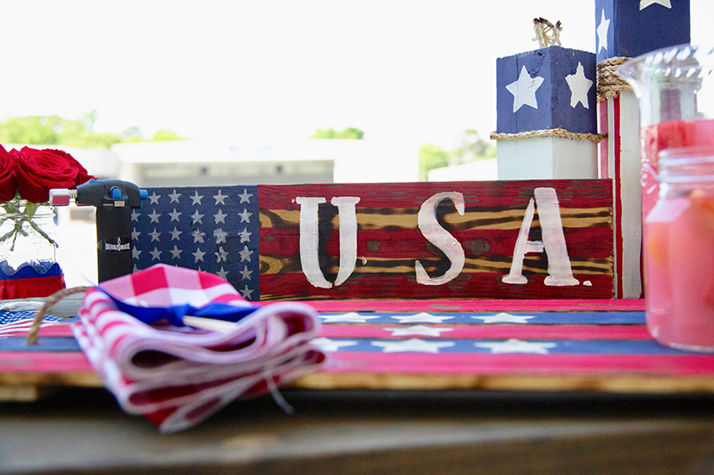 Engraved America Sign