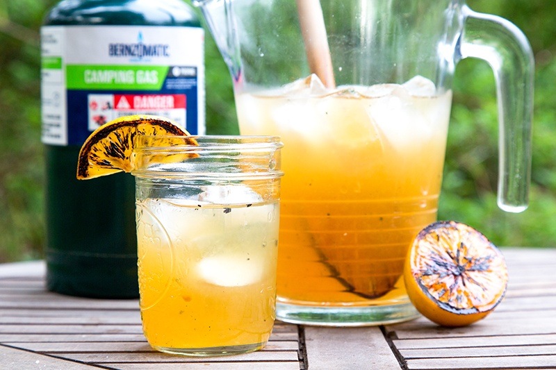 Torched Lemonade & Bourbon Cocktail