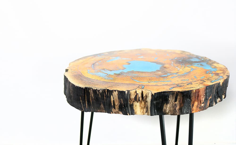 Live Edge Resin Table Bernzomatic, How To Make A Resin Stool