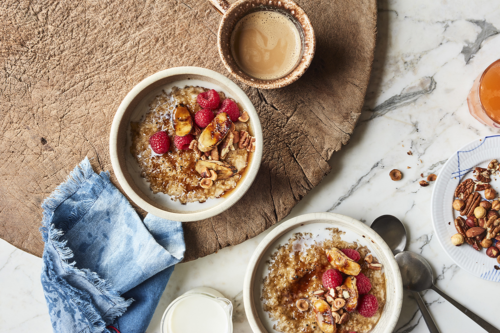 Brûléed Steel Cut Oats With Caramelized Banana 