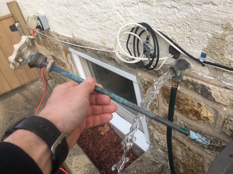 Hose shop bib replacement