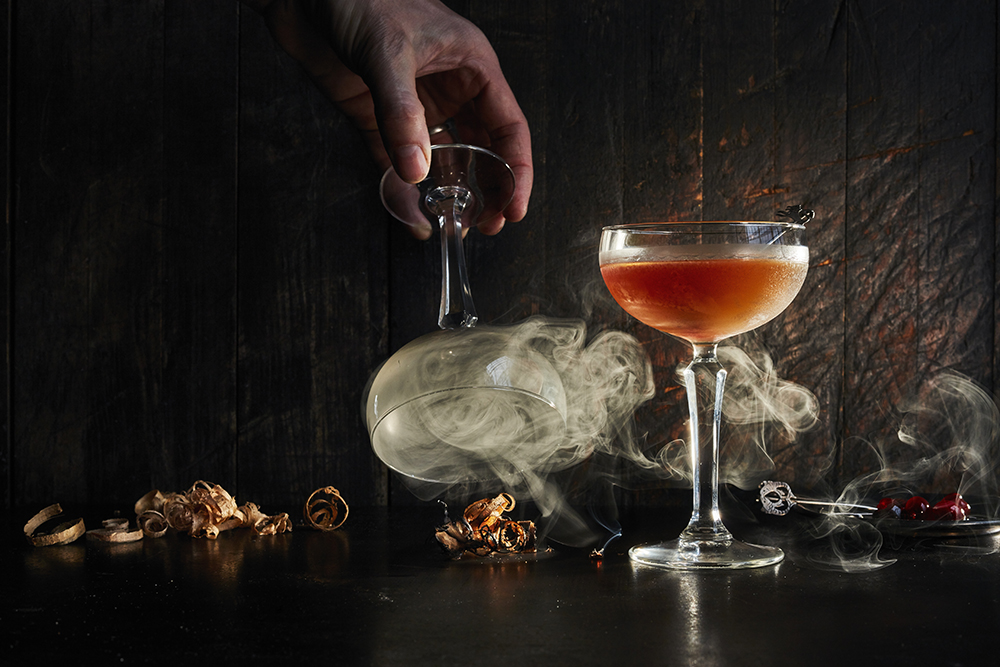 Smoked Manhattan Cocktail