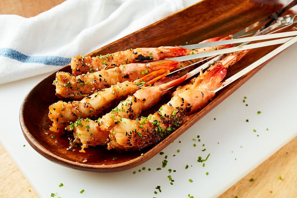 Teriyaki shrimp skewers new arrivals