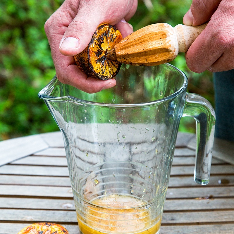 Juice into pitcher