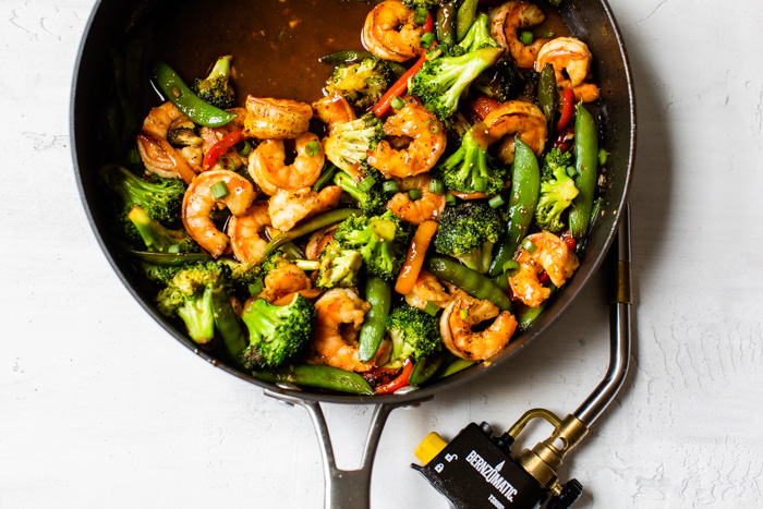 Honey garlic shrimp