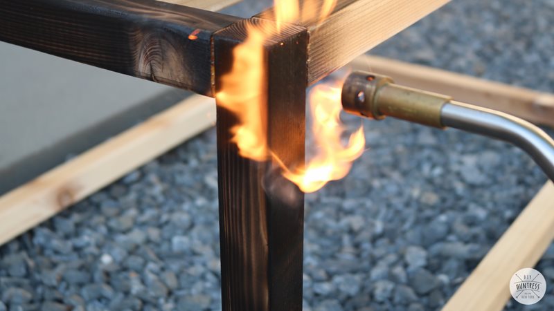 Torching wood