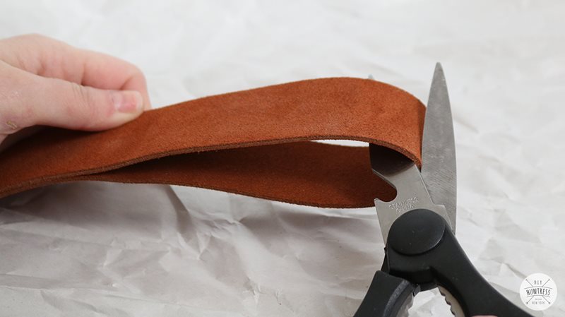 Cutting leather