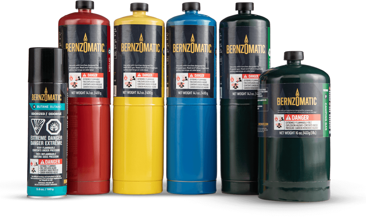 Bernzomatic fuel cylinders